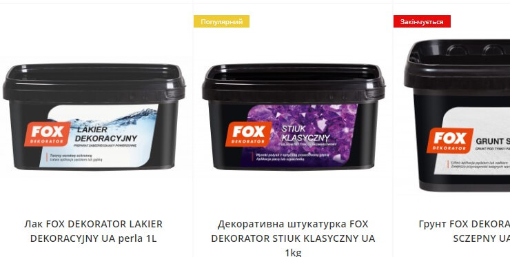 Decorative plaster and paint Fox Decorator