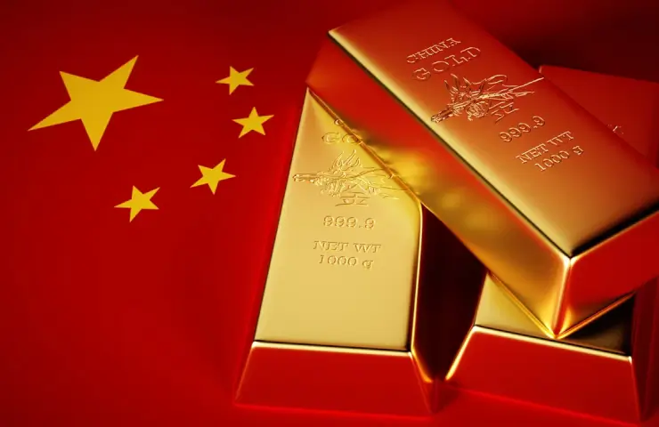 China is rapidly building up bank gold reserves