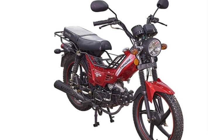 A moped is a convenient and economical means of transportation.