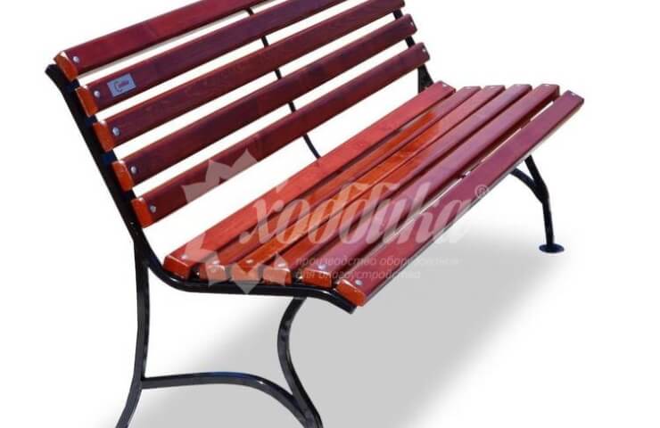 Assortment of park benches from the manufacturer