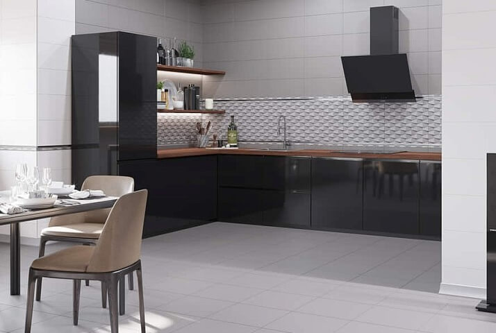 Features of ceramic tiles for the kitchen