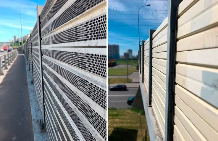 What is the difference between sound-absorbing panels made of galvanized steel, stainless steel, aluminum