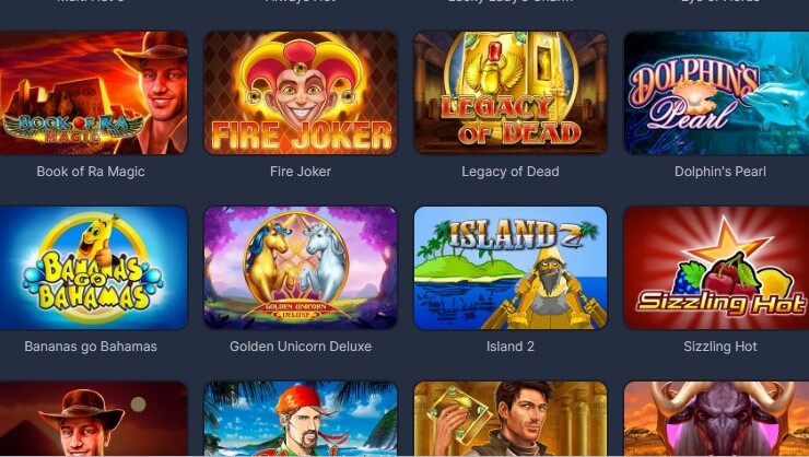 Online slot machines on the Melbet casino website