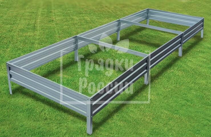 Galvanized garden beds from the company "Beds of Russia"