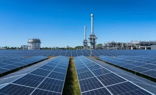Solar power plants in industry