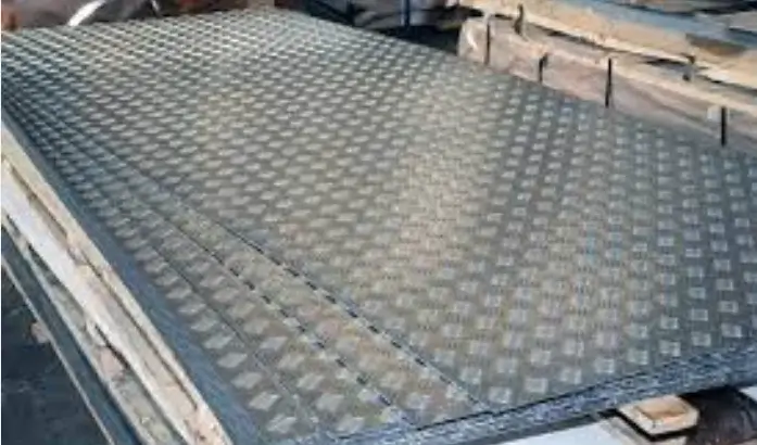 Corrugated rolled aluminum sheets