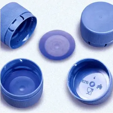 Selection of polymer caps for bottles