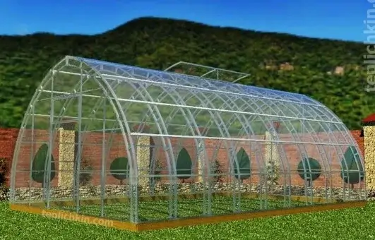 Greenhouses from the company "Teplichkin"