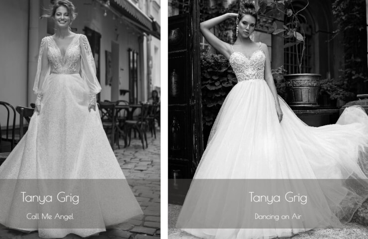 Tailoring of wedding dresses and accessories in the Tanya Grig salon