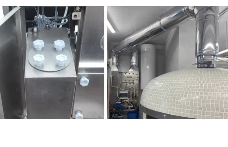 Stainless steel hydraulic filters for air ducts of catering establishments