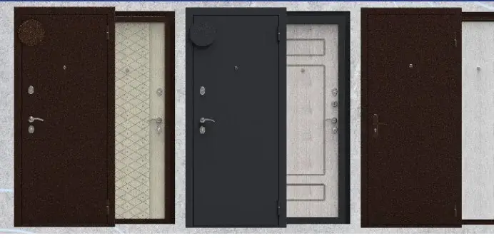 Metal doors: selection of models