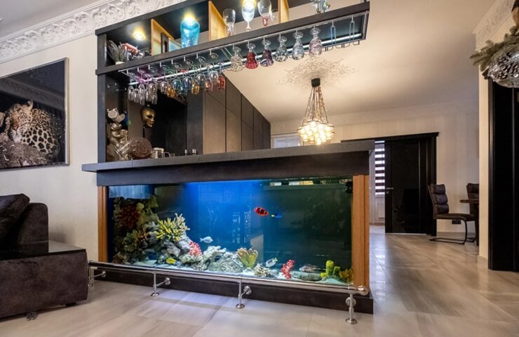 Как встроить аквариум в стену: пошаговое руководство