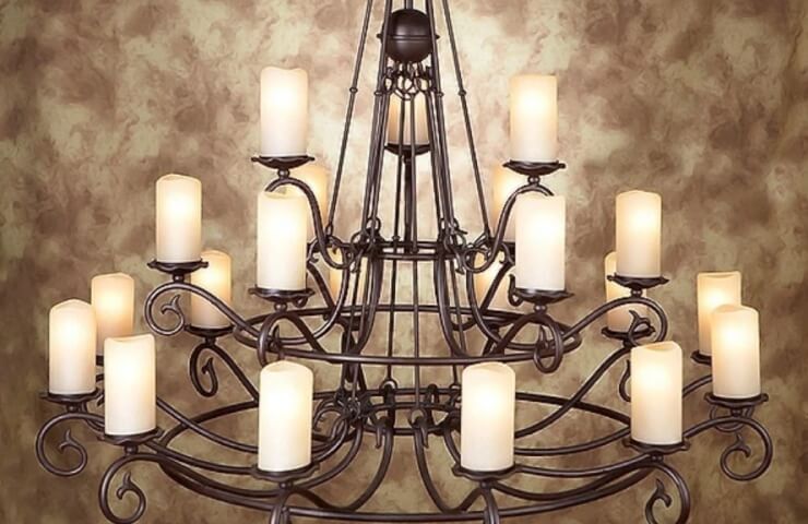 Square chandeliers from the Fedomo company