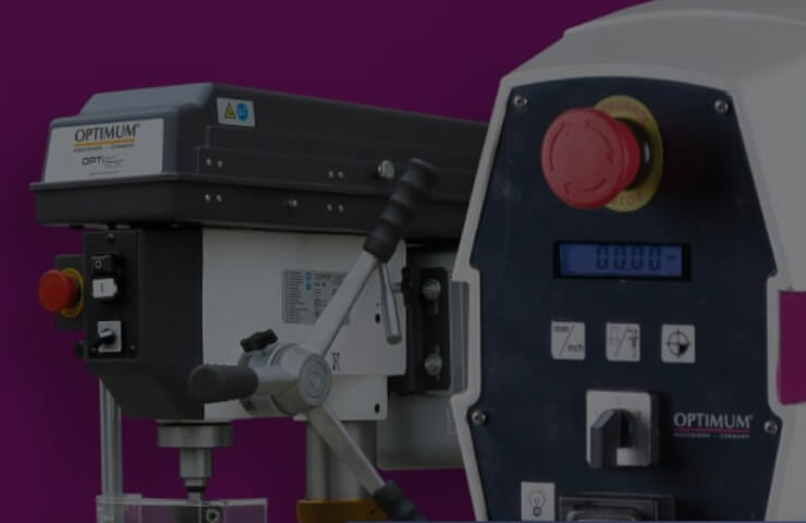 Metalworking machines in the Optimum industrial store