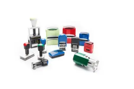 Production of seals and stamps from the Vizani company