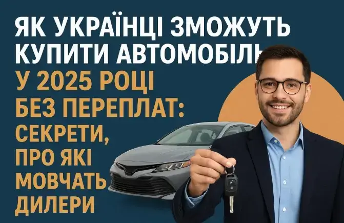 Як українці зможуть купити автомобіль у 2025 році без переплат: секрети, про які мовчать дилери