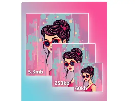 A program for changing and compressing images