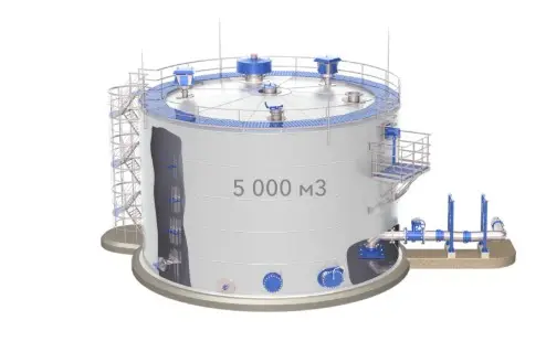 Вимоги до патрубків і люків у даху вертикальних промислових резервуарів