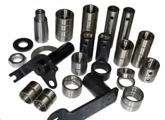 Fingers and bushings for excavator buckets of CAT machinery
