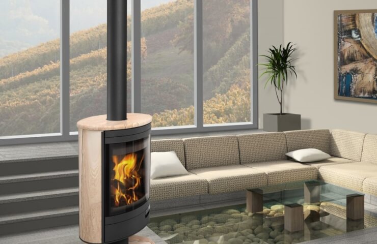 Как работает дровяная печь-камин длительного горения