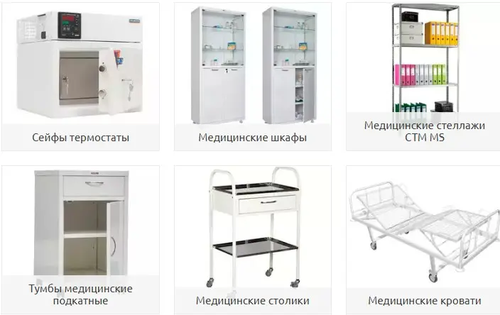 Медичні меблі для клінік і кабінетів від компанії»Регіон"