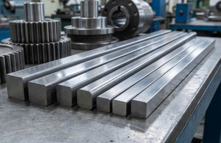 Порівняння популярних марок сталі для виготовлення високоміцних шпонок: від сталі 45 до 30ХГСА