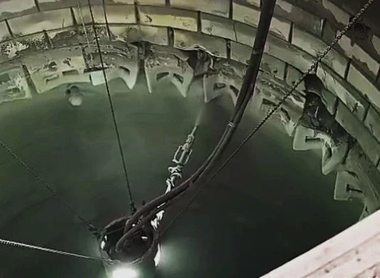 На ЄВРАЗ ЗСМК вперше застосували робота для ремонтних робіт доменної печі з рідким чавуном всередині