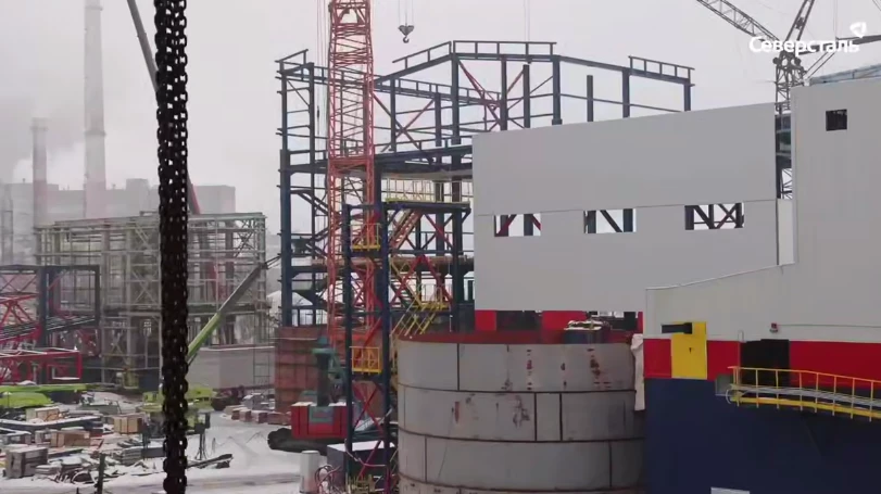 "Северсталь" приступила до пусконалагодження випалювальних машин споруджуваного комплексу залізорудних окатишів